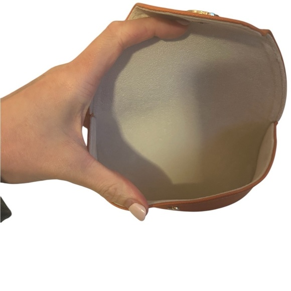 TORY BURCH AUTHENTIC ORANGE EYEGLASSES & SUNGLASSES CASE - Picture 3 of 4